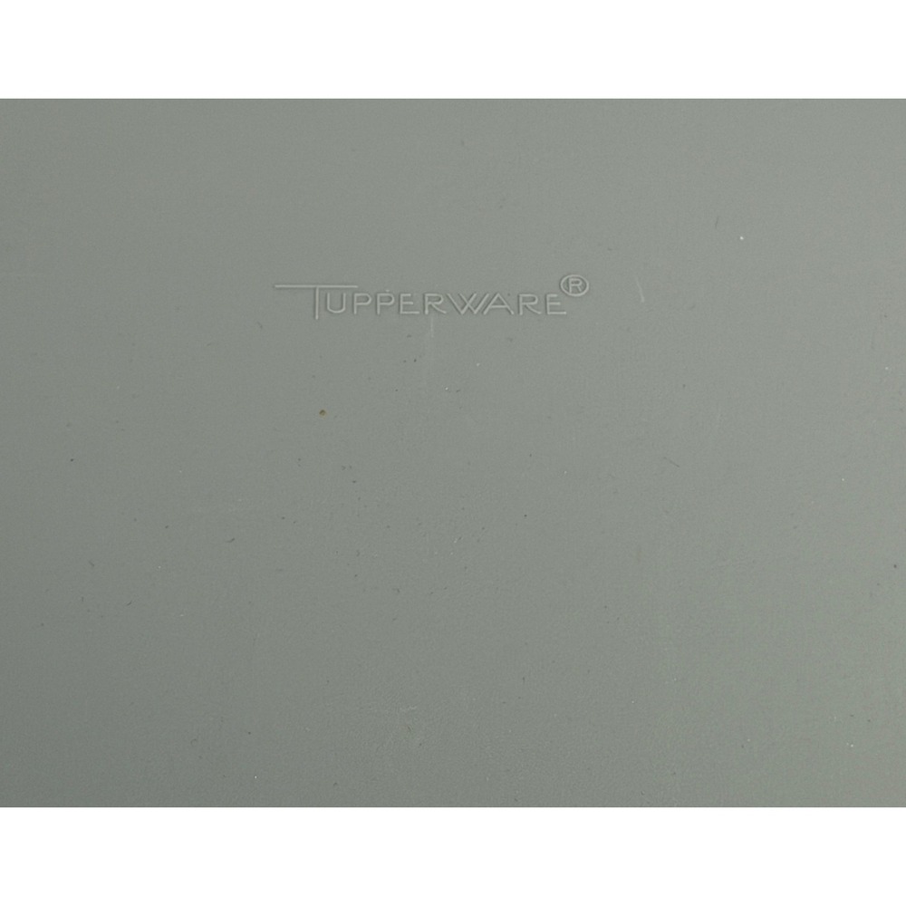 Tupperware Memory Mates: Black Rectangular Container, Gray Lid, Divider Rack - Picture 6 of 9